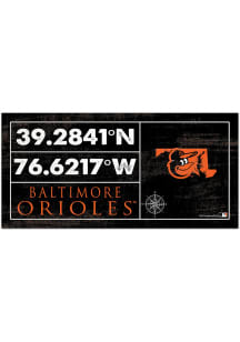 Baltimore Orioles Horizontal Coordinate Sign
