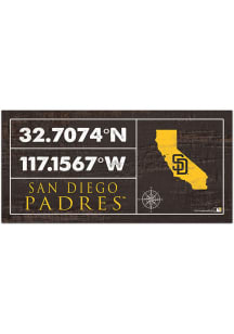 San Diego Padres Horizontal Coordinate Sign