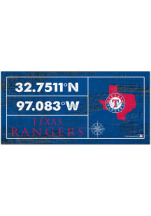 Texas Rangers Horizontal Coordinate Sign