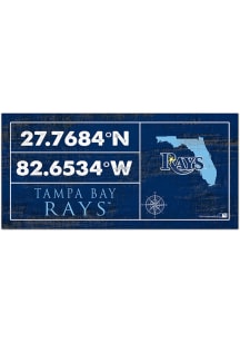 Tampa Bay Rays Horizontal Coordinate Sign