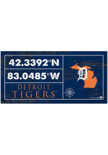 Detroit Tigers Horizontal Coordinate Sign