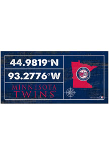 Minnesota Twins Horizontal Coordinate Sign