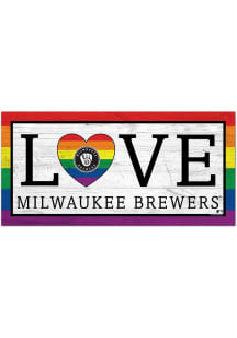 Milwaukee Brewers LGBTQ Love Sign
