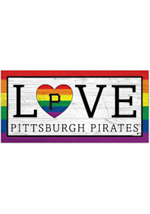 Pittsburgh Pirates LGBTQ Love Sign - Black