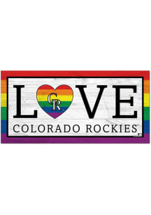 Colorado Rockies LGBTQ Love Sign