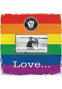 Milwaukee Brewers Love Pride Picture Frame