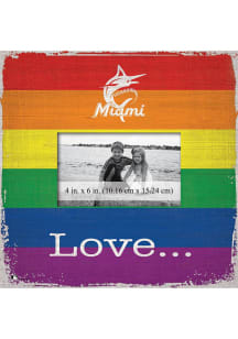 Miami Marlins Love Pride Picture Frame