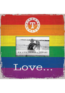 Texas Rangers Love Pride Picture Frame