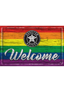 Houston Astros Welcome Pride Sign
