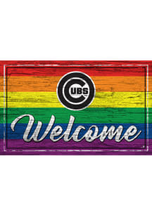 Chicago Cubs Welcome Pride Sign