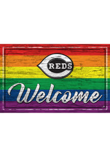 Cincinnati Reds Welcome Pride Sign