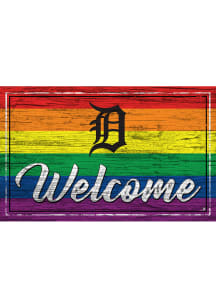 Detroit Tigers Welcome Pride Sign