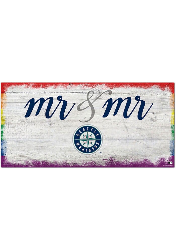 Seattle Mariners Mr and Mr Sign NAVY - 32625836