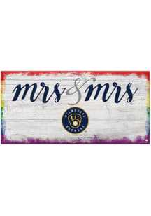 Milwaukee Brewers Mrs and Mrs Sign