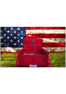 Los Angeles Angels Patriotic Retro Truck Sign