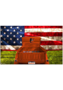 Baltimore Orioles Patriotic Retro Truck Sign