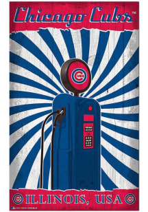 Chicago Cubs Retro Pump Location Sign