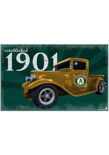 Oakland Athletics Established Truck Sign