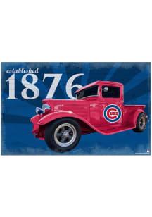 Chicago Cubs Established Truck Sign