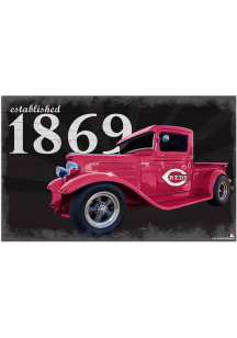 Cincinnati Reds Established Truck Sign