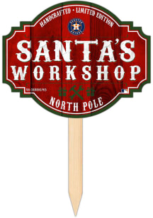 Houston Astros Santa Workshop Sign