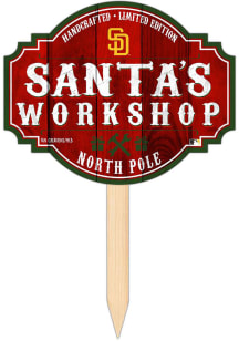 San Diego Padres Santa Workshop Sign