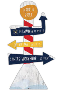 Milwaukee Brewers Holiday Direction Yard Sign