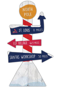 St Louis Cardinals Holiday Direction Yard Sign