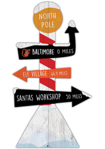 Baltimore Orioles Holiday Direction Yard Sign