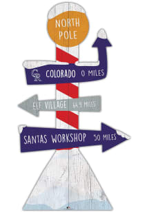 Colorado Rockies Holiday Direction Yard Sign