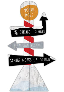 Chicago White Sox Holiday Direction Yard Sign