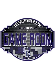 Colorado Rockies 24 Inch Game Room Tavern Sign - Purple