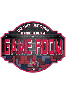 St Louis Cardinals 12 Inch Game Room Tavern Sign - Red