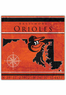 Baltimore Orioles Coordinates Sign