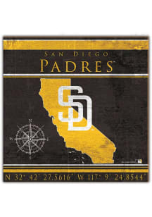 San Diego Padres Coordinates Sign
