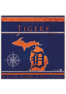 Detroit Tigers Coordinates Sign