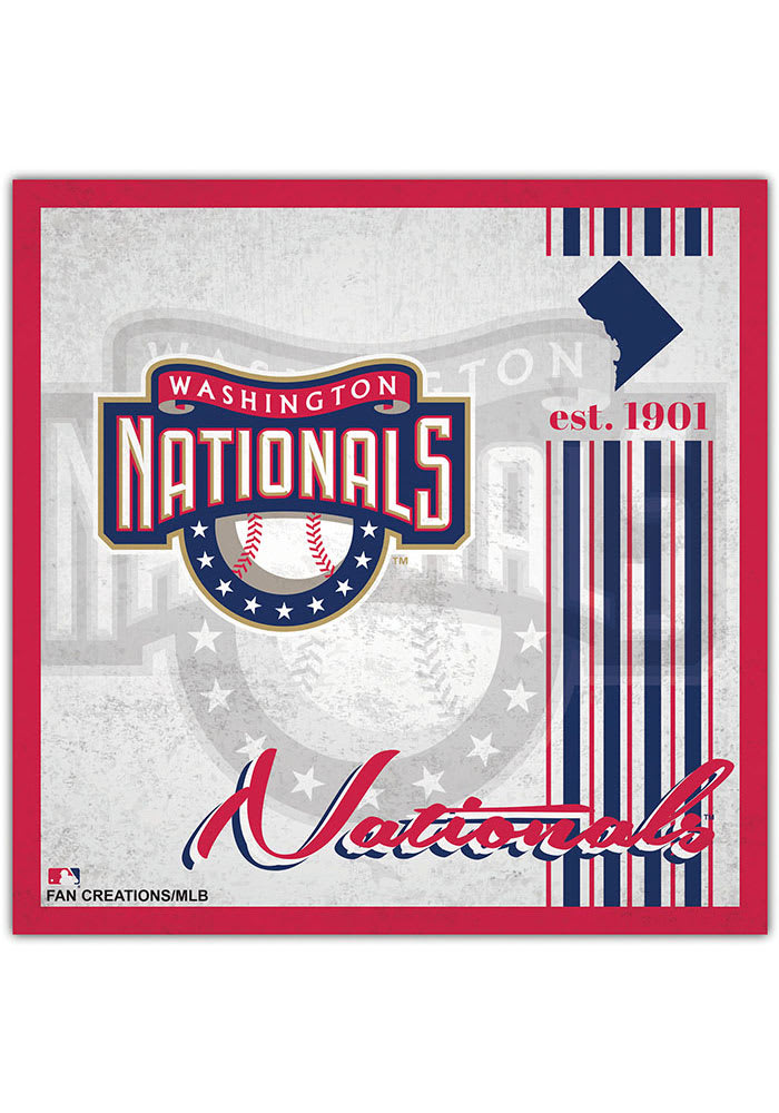 Washington Nationals Album Sign, Red, Size NA, Rally House