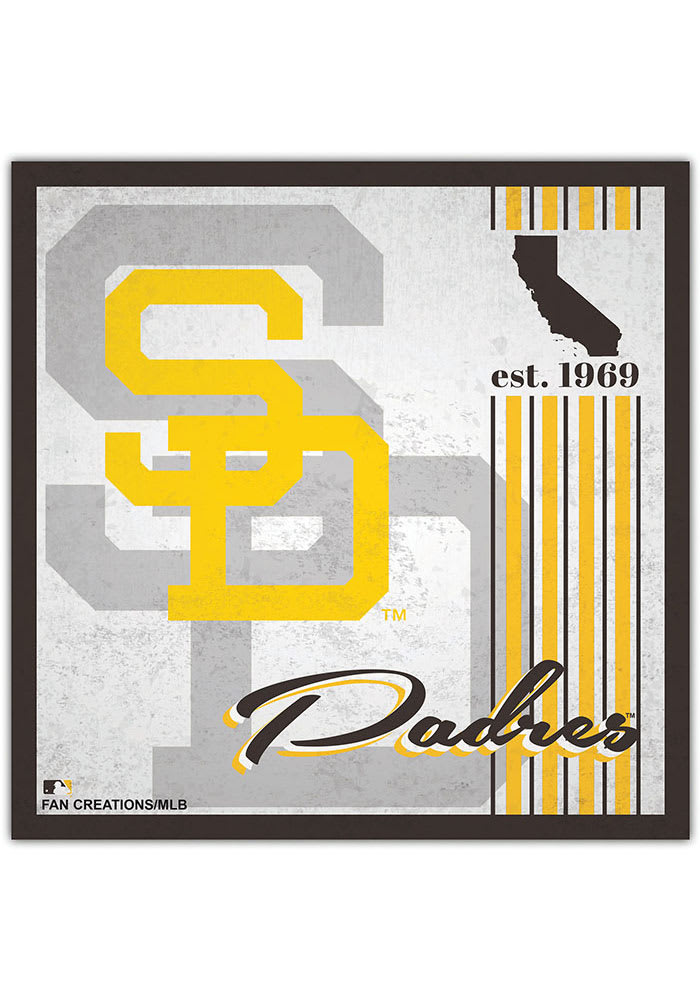 San Diego Padres Sign Wood 10x10 Album Design | Carroll's Sports Cove