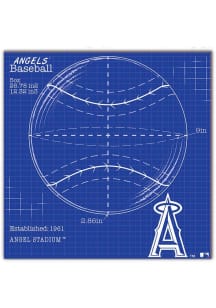 Los Angeles Angels Ball Blueprint Sign