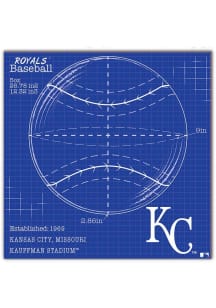 Kansas City Royals Ball Blueprint Sign