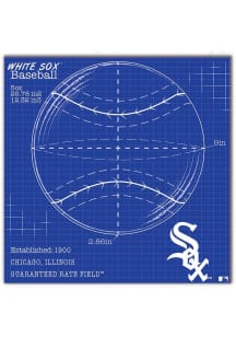 Chicago White Sox Ball Blueprint Sign