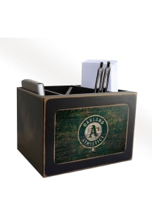 Oakland Athletics Distressed Desktop Organizer Desk Accessory