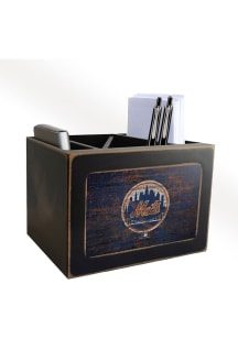 New York Mets Distressed Desktop Organizer Desk Accessory