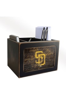 San Diego Padres Distressed Desktop Organizer Desk Accessory