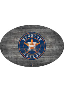 Houston Astros 46 Inch Distressed Wood Sign