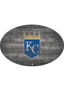 Kansas City Royals 46 Inch Distressed Wood Sign