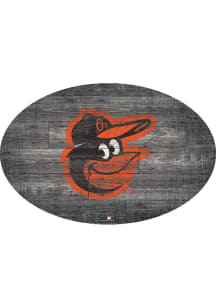 Baltimore Orioles 46 Inch Distressed Wood Sign