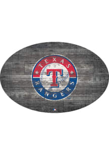 Texas Rangers 46 Inch Distressed Wood Sign