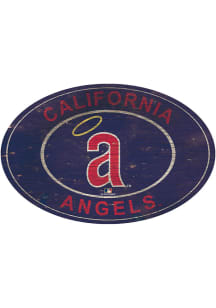 Los Angeles Angels 46 Inch Heritage Oval Sign