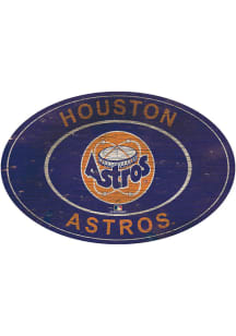 Houston Astros 46 Inch Heritage Oval Sign